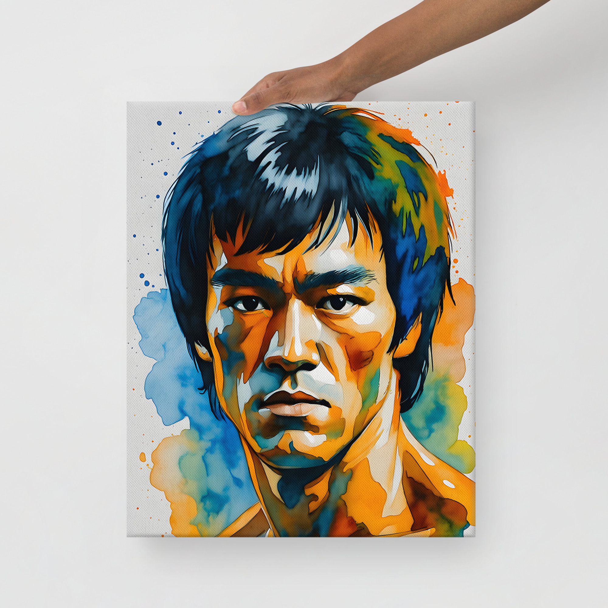 Private: Martial Arts Legend Portrait Canvas Print – Vibrant Pop Art Wall Art